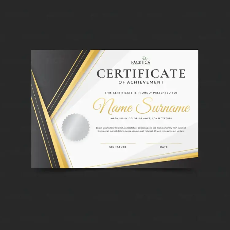 Certificates Stickers